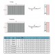 619 x 600 mm Einlangig Weiß Flach Heizkörper Paneelheizkörper Horizontal Badheizkörper