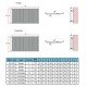 Flach Heizkörper Paneelheizkörper Horizontal 1001x600 mm Einlangig Weiss